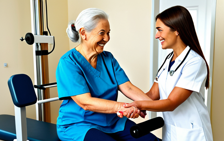 요양병원에서 제공하는 서비스 - **Image Prompt 1:** "A bright and welcoming care home dining room, seniors fully clothed and engaged... 요양병원에서 제공하는 서비스 - **Image Prompt 1:** "A bright and welcoming care home dining room, seniors fully clothed and engaged...
