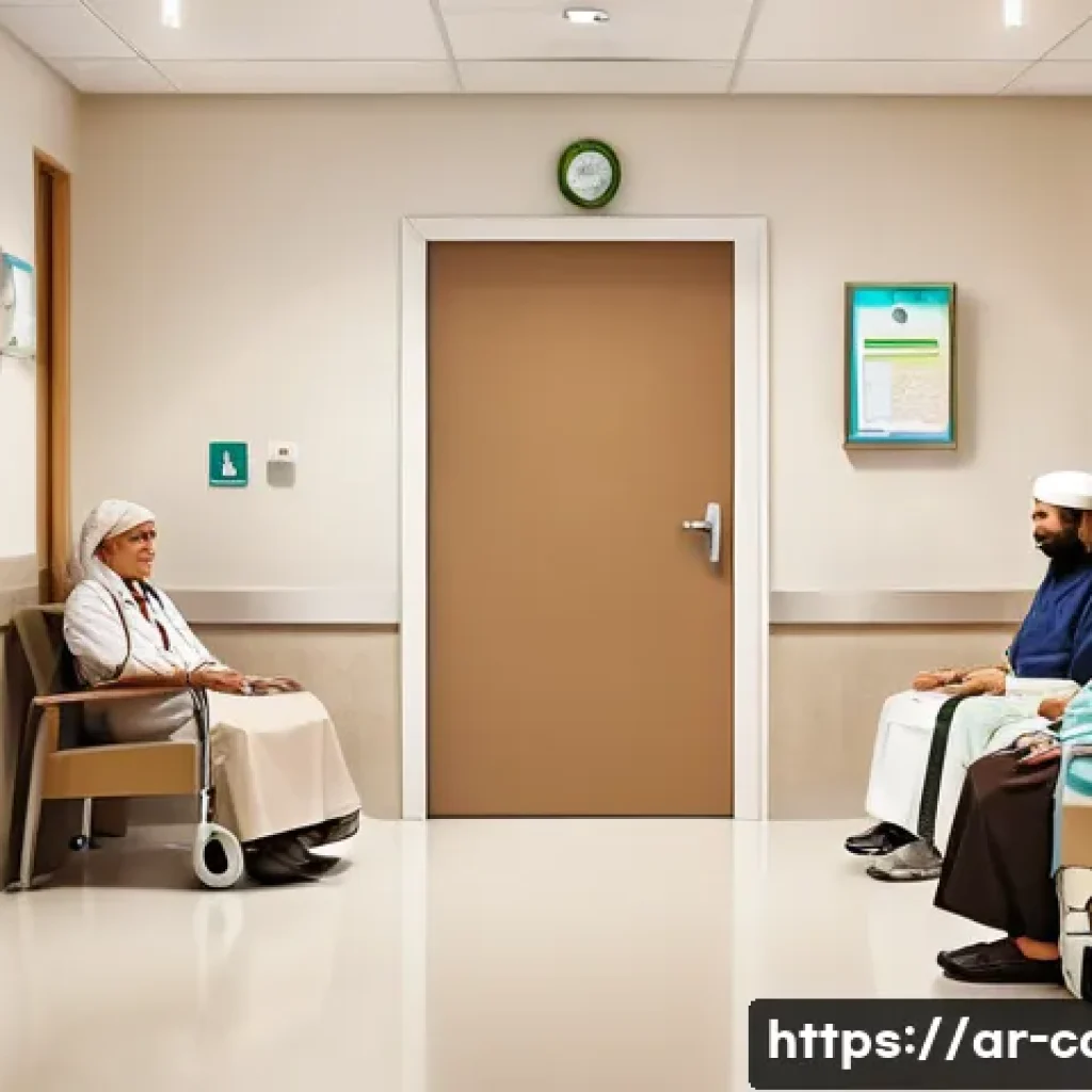 요양병원 내 치매 관리법 - A calm and supportive hospital interior designed specifically for Alzheimer&rsquo;s patients, featuring so...