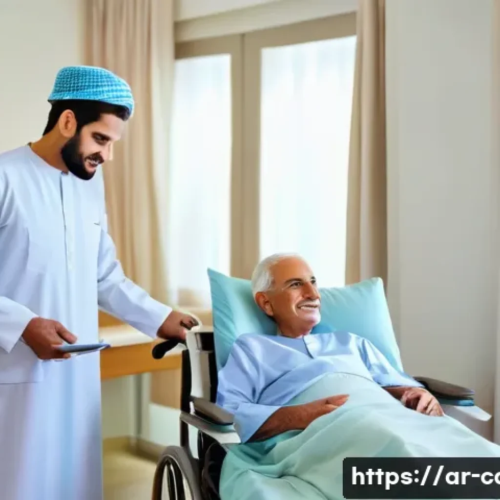 노인 요양병원과 복지센터 차이 - A bright and modern elderly care center room featuring advanced medical equipment such as monitors a...
