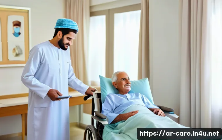 노인 요양병원과 복지센터 차이 - A bright and modern elderly care center room featuring advanced medical equipment such as monitors a...